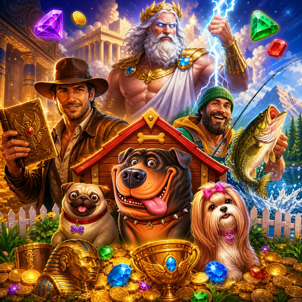 Vibrant artwork showcasing fantasy slot game characters in an immersive world.